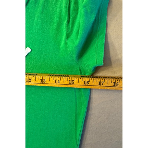 Abercrombie Fitch Babydoll Y2k T shirt Green Size M Preppy Holiday Layers 90's - Picture 6 of 8